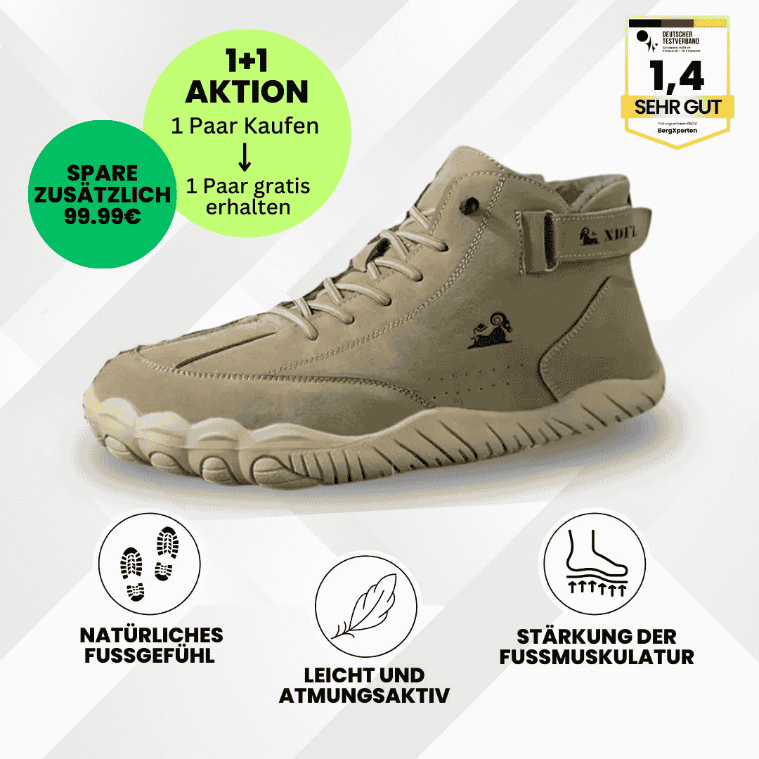 OrthoMind - ergonomische, wasserdichte & rutschfeste Barfußschuh - Sonderaktion 1+1 Gratis