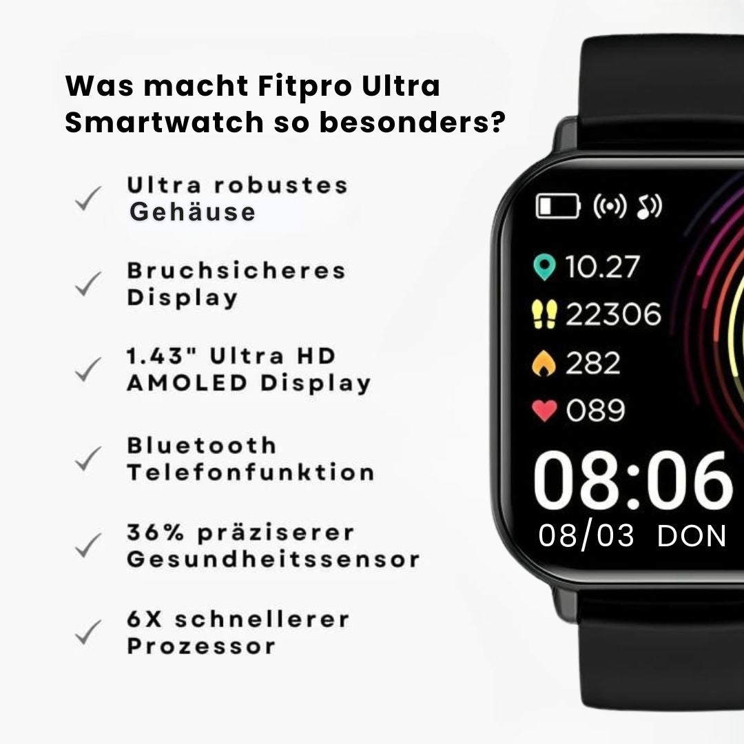 Fitpro Ultra - Gesundheits-Smartwatch (2025)